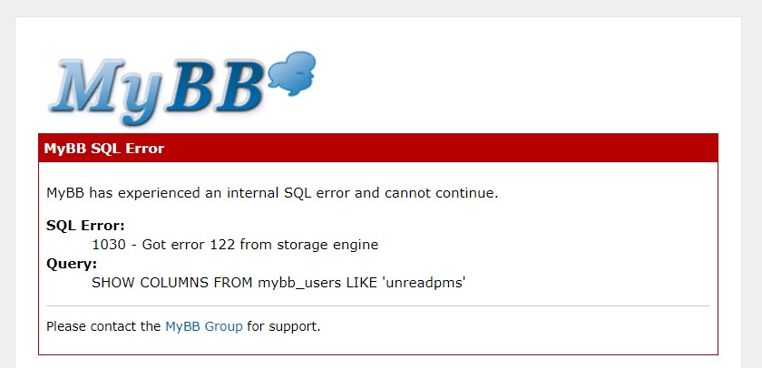 Internal sql. Ошибки MYSQL. MYSQL Error!. SQL Error [ mysqli ]. SQL ошибка 1054.