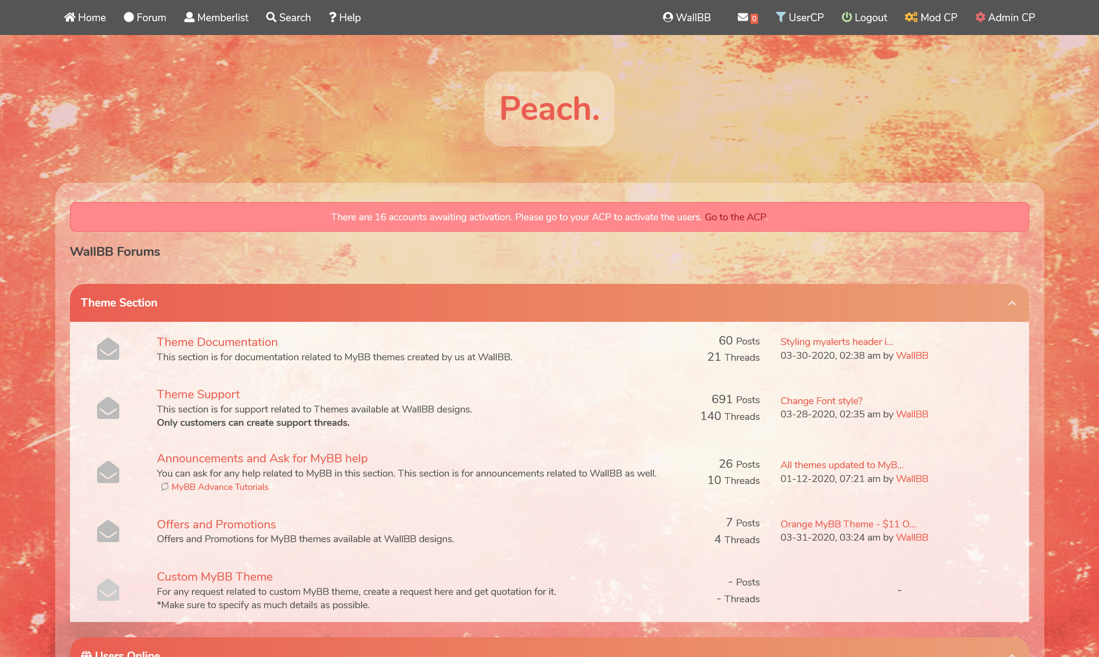[Image: Peach-MyBB-Theme-Home.jpg]